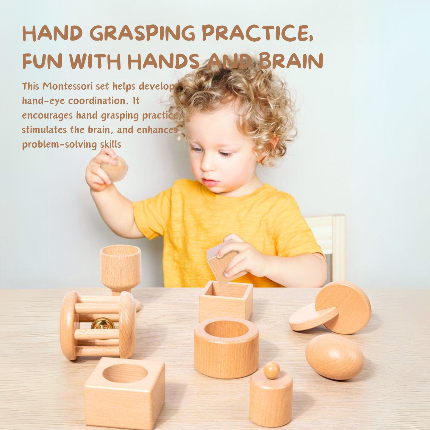 Montessori Wooden Sensory Toy Set - OFunBuds