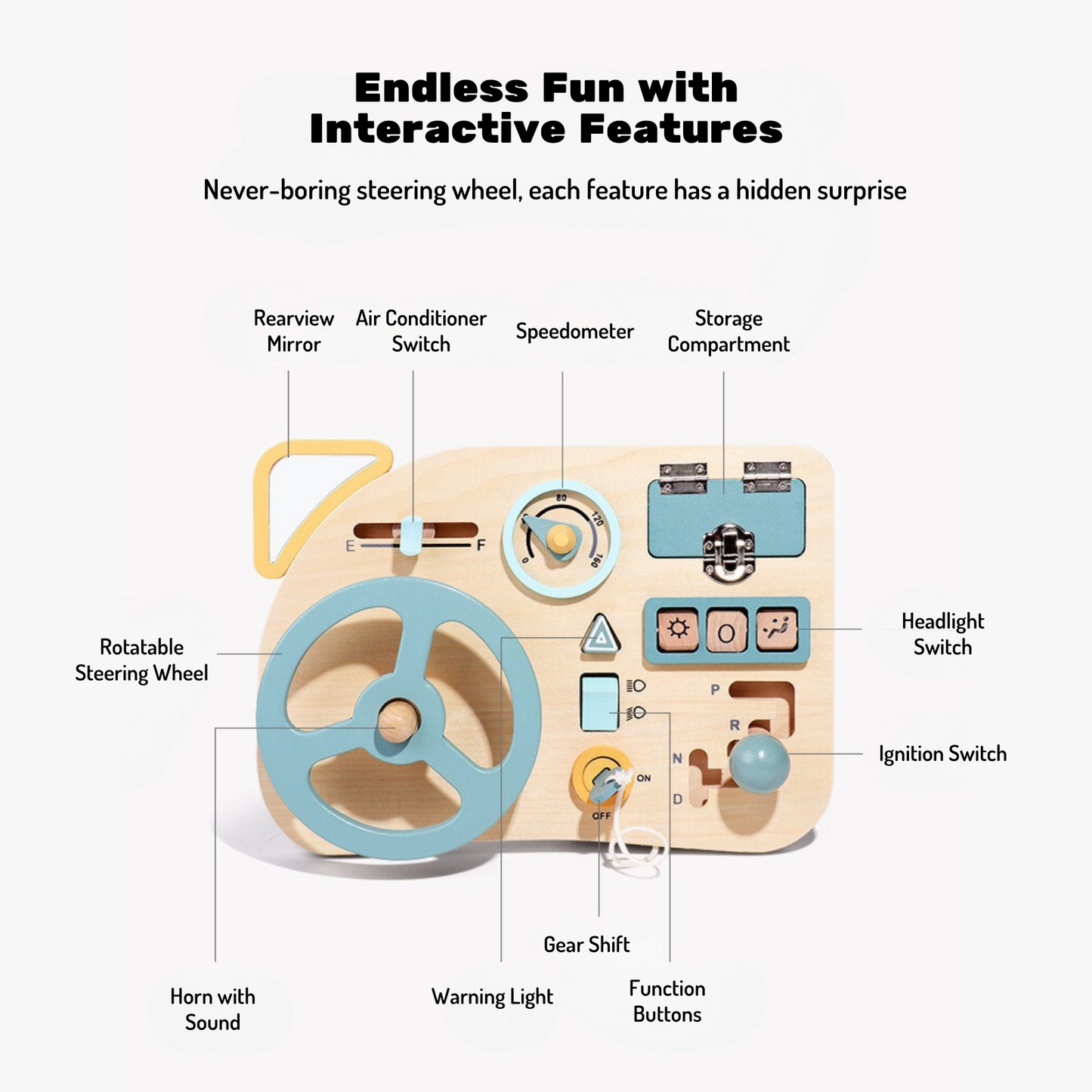 Montessori Steering Wheel Toy - OFunBuds