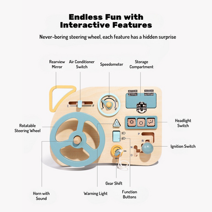 Montessori Steering Wheel Toy - OFunBuds