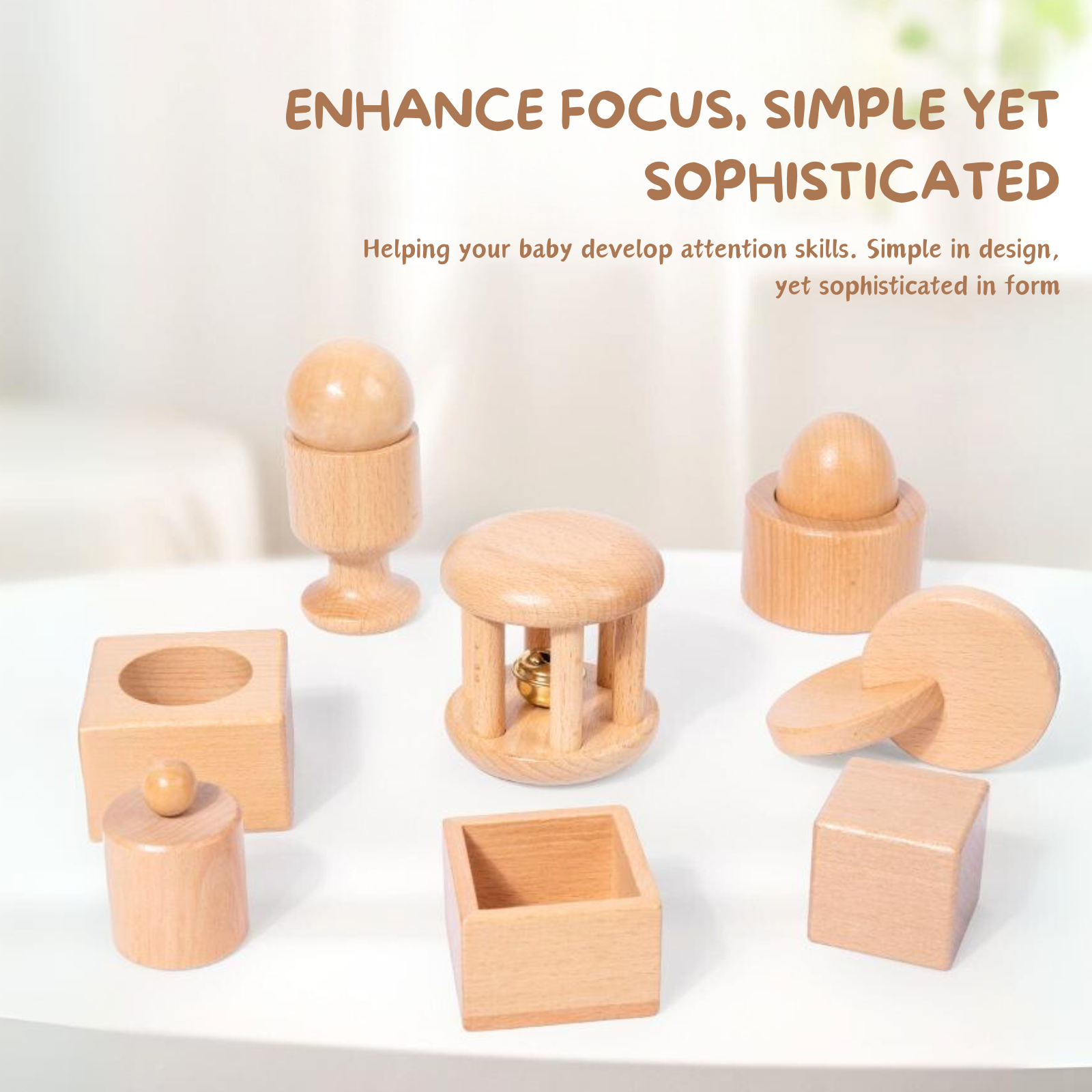 Montessori Wooden Sensory Toy Set - OFunBuds