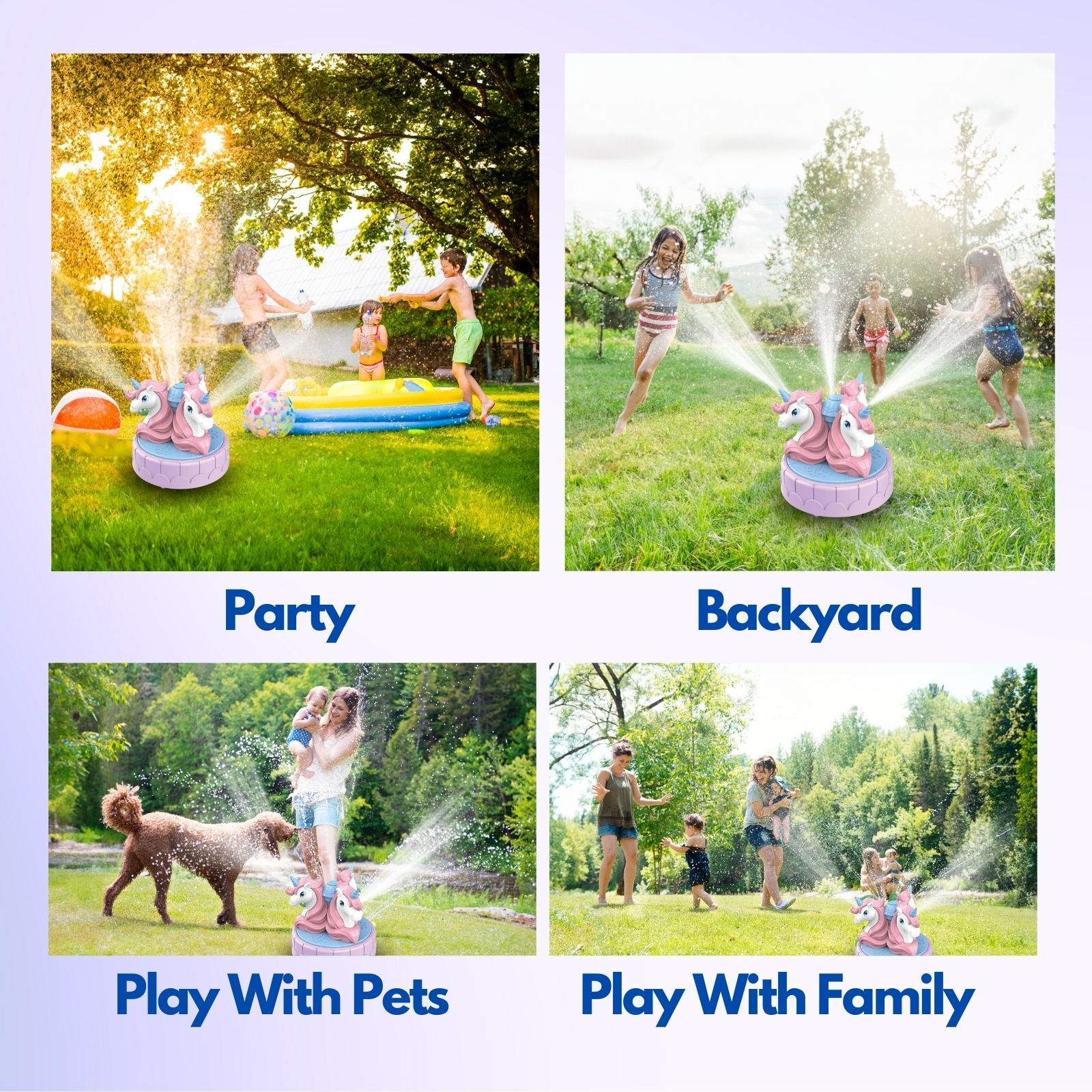 Unicorn Sprinkler for Kids & Toddlers - OFunBuds