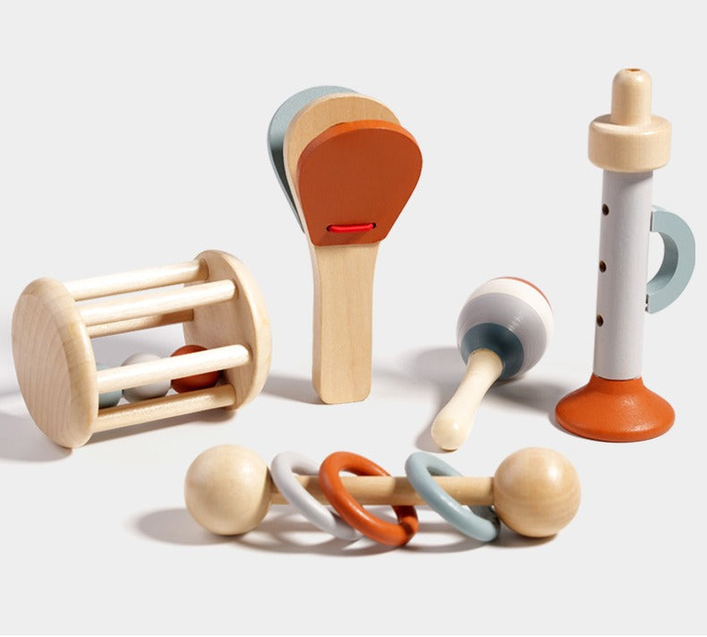 Wooden Baby Musical Instrument Set - OFunBuds