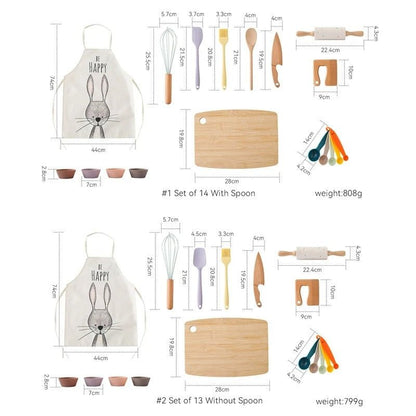 Montessori Children’s Wooden Kitchen Toy Set - OFunBuds