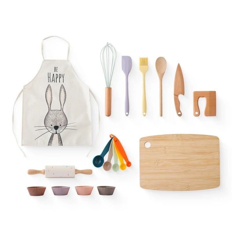 Montessori Children’s Wooden Kitchen Toy Set - OFunBuds