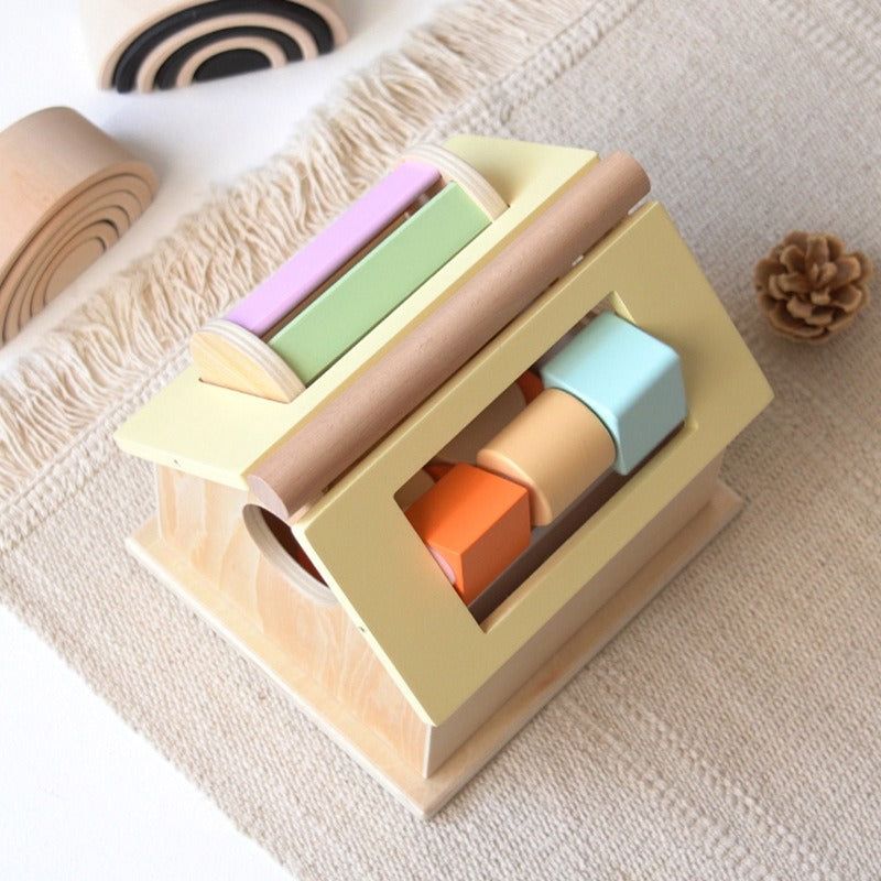 Montessori Multi-Activity Wooden House - Early Learning Toy - OFunBuds