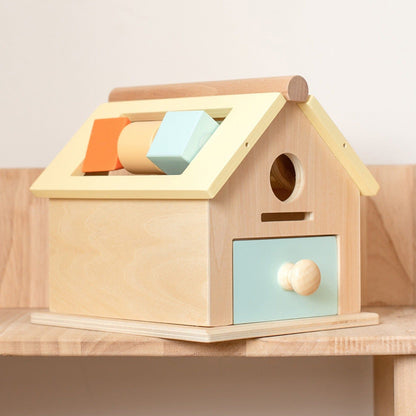 Montessori Multi-Activity Wooden House - Early Learning Toy - OFunBuds