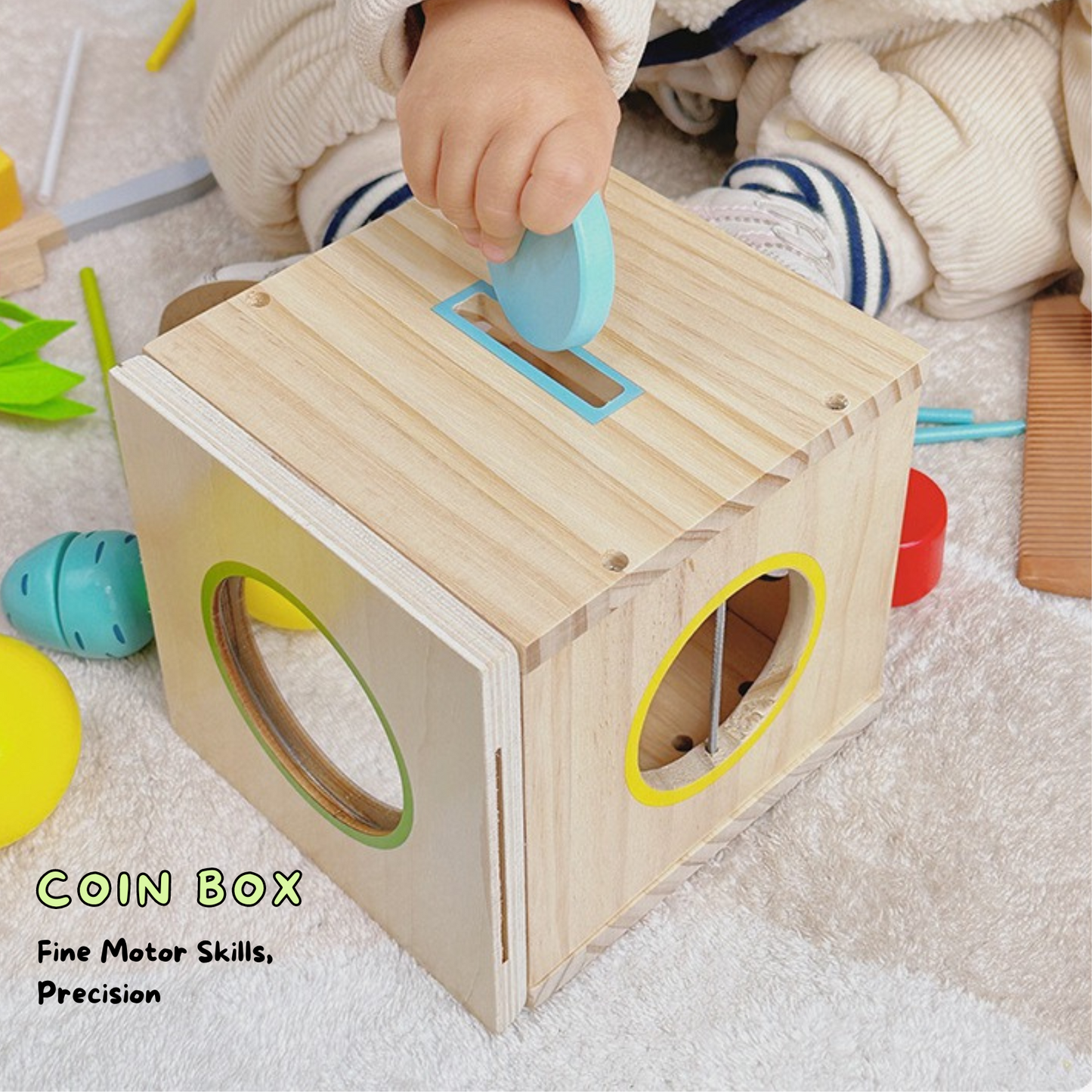 Montessori Multifunctional Activity Cube-7 in 1 - OFunBuds