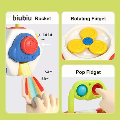 Montessori Multifunctional Activity Cube - Early Learning and Development Toy - OFunBuds