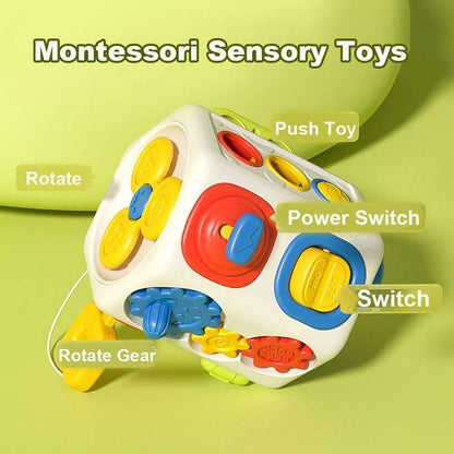 Montessori Multifunctional Activity Cube - Early Learning and Development Toy - OFunBuds