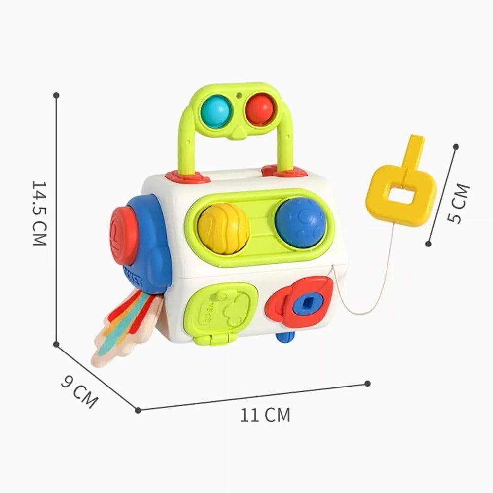 Montessori Multifunctional Activity Cube - Early Learning and Development Toy - OFunBuds