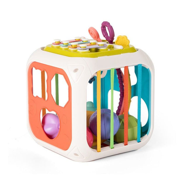 Montessori Multifunctional Educational Rainbow Cube - OFunBuds