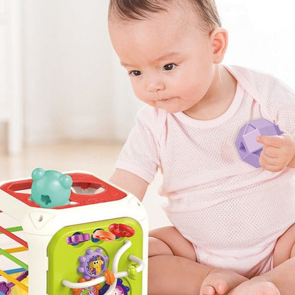Montessori Multifunctional Educational Rainbow Cube - OFunBuds