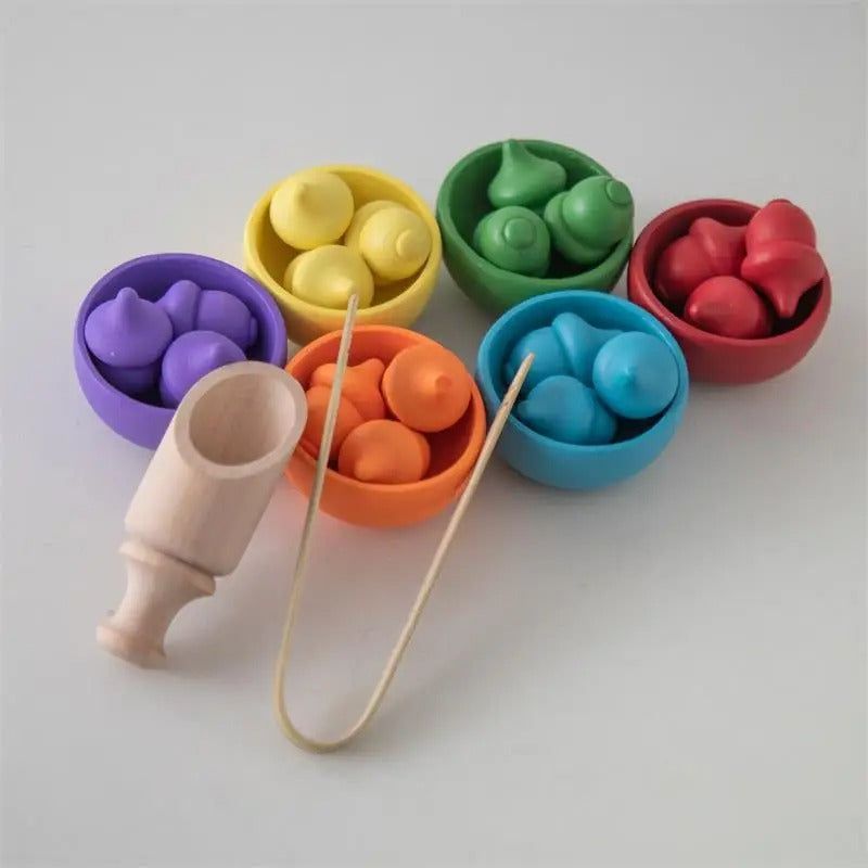 Montessori Rainbow Color Sorting Set - OFunBuds