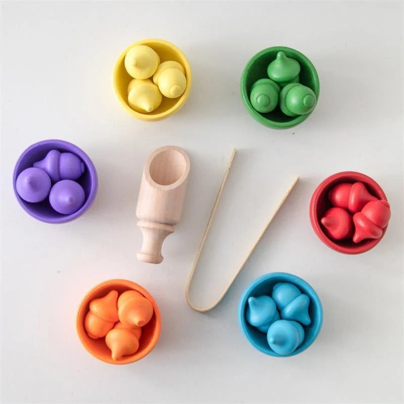 Montessori Rainbow Color Sorting Set - OFunBuds