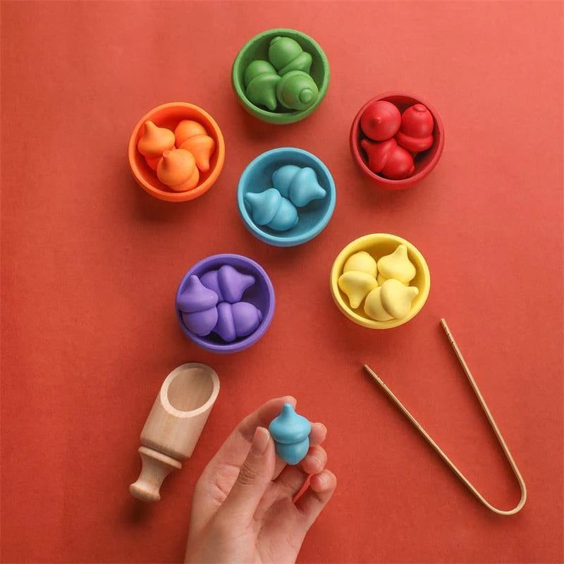 Montessori Rainbow Color Sorting Set - OFunBuds
