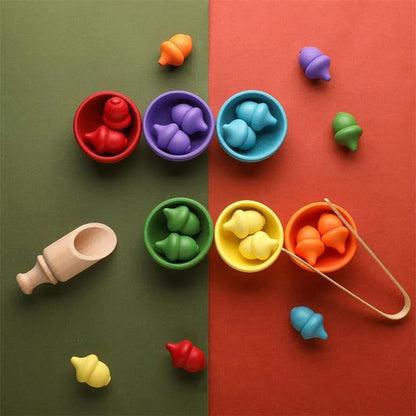 Montessori Rainbow Color Sorting Set - OFunBuds