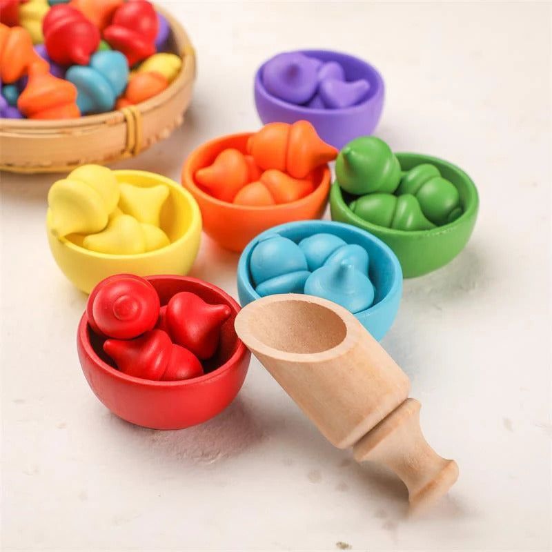 Montessori Rainbow Color Sorting Set - OFunBuds