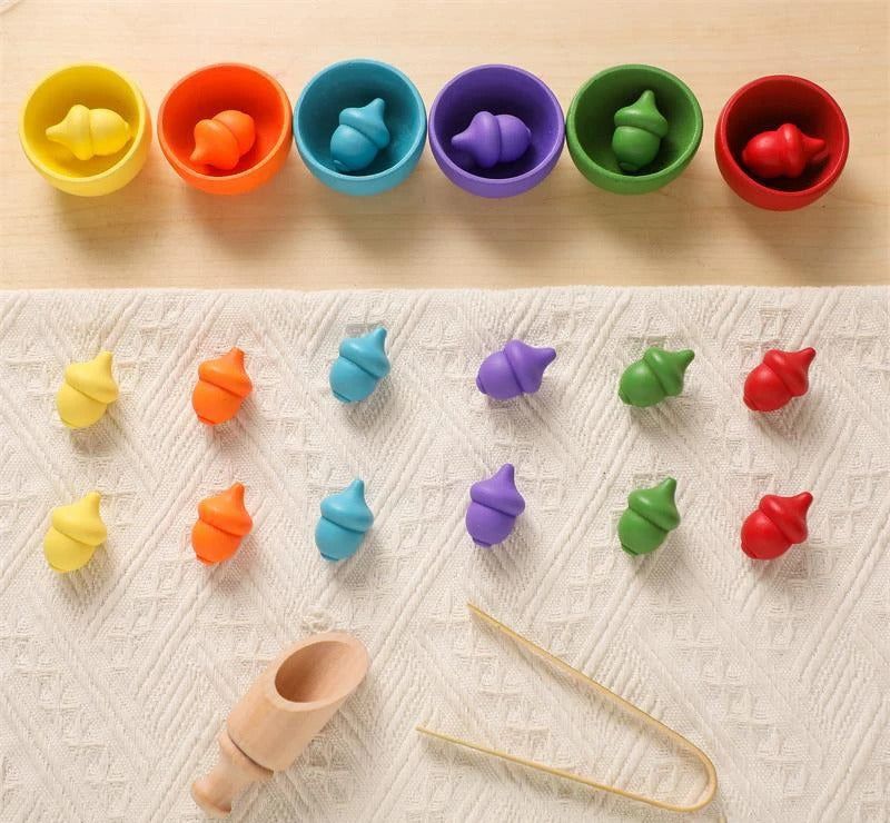 Montessori Rainbow Color Sorting Set - OFunBuds