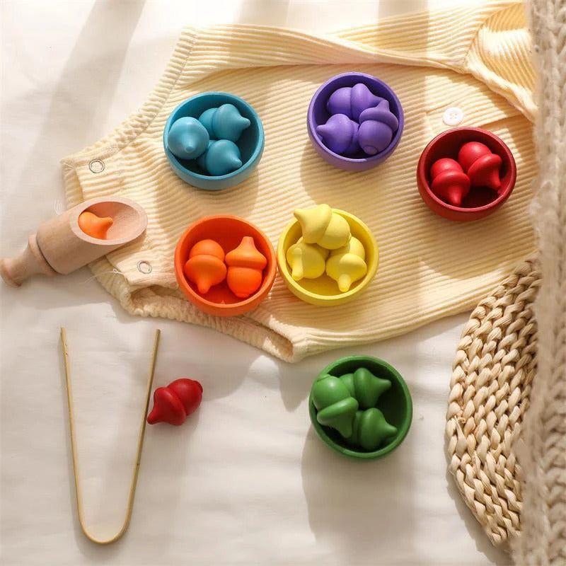 Montessori Rainbow Color Sorting Set - OFunBuds
