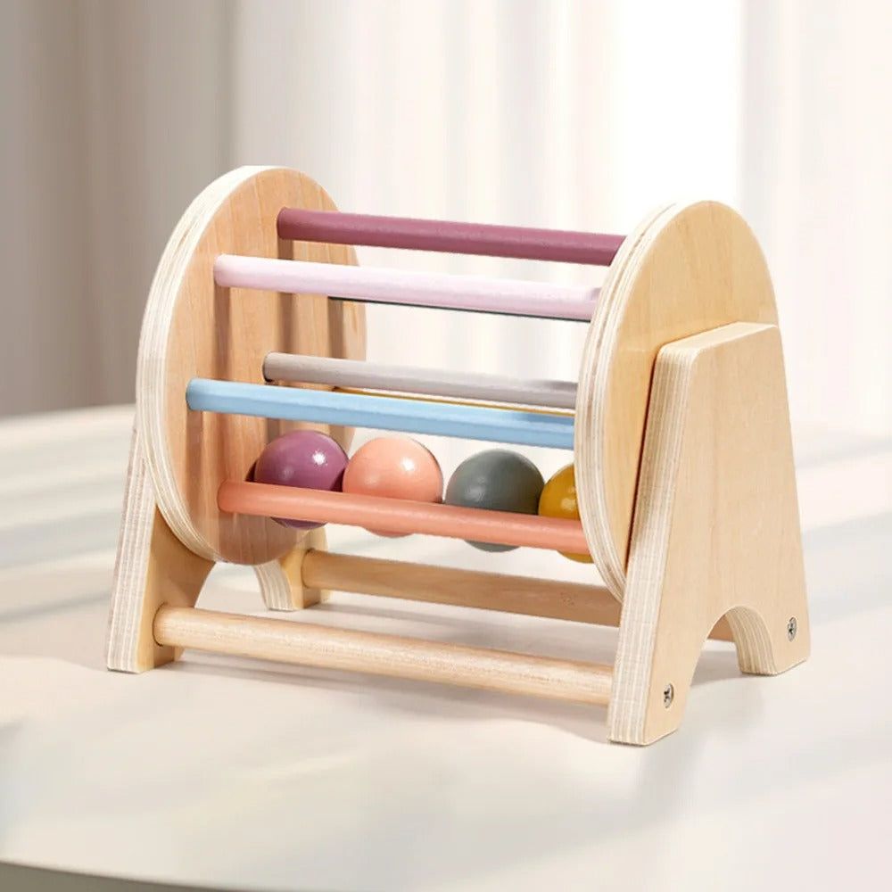 Montessori Rainbow Rolling Drum - OFunBuds