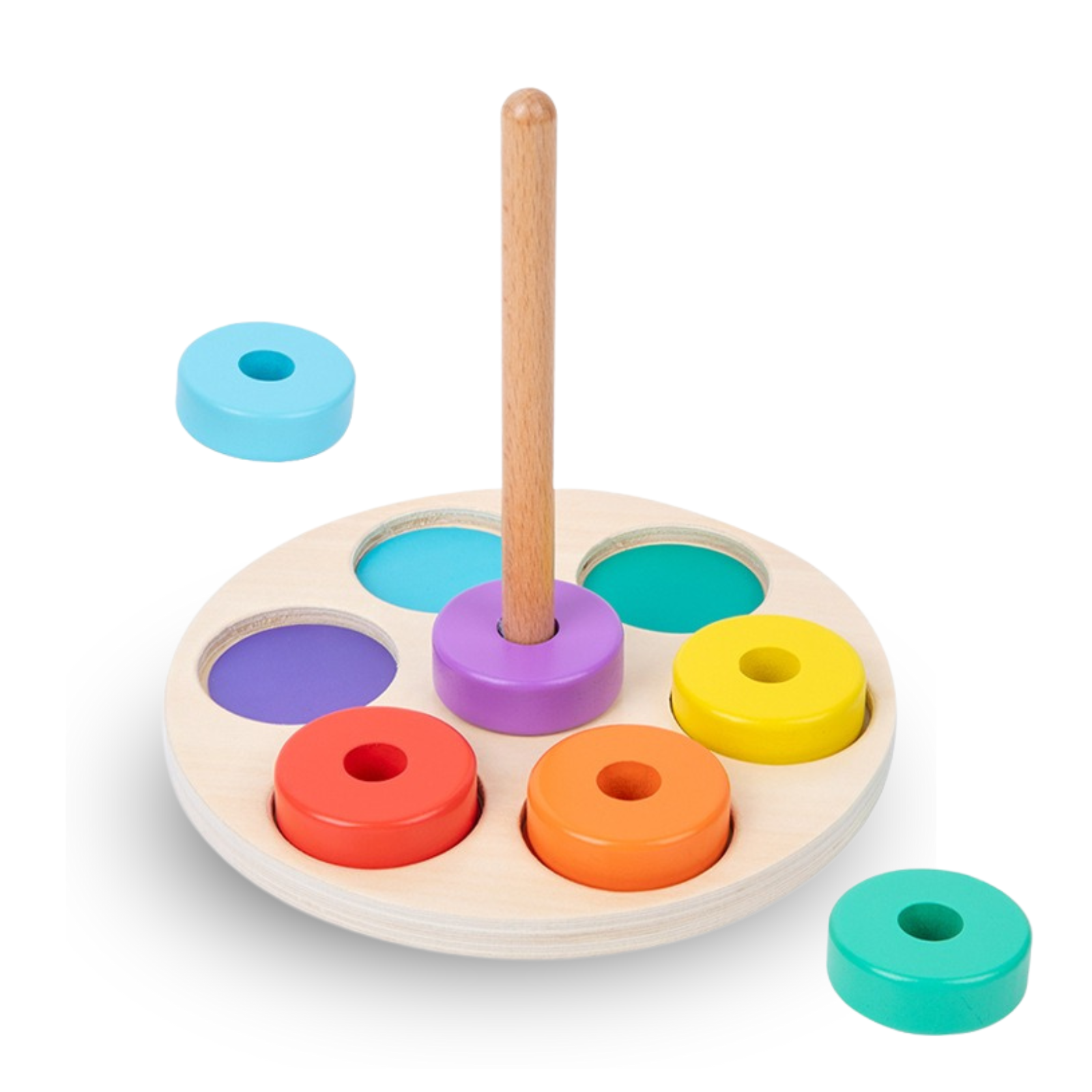 Montessori Rainbow Stacking Toy - OFunBuds