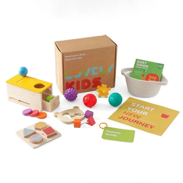 Montessori Sensory & Educational Toy Set for Infants Aged 6-12 Months - OFunBuds