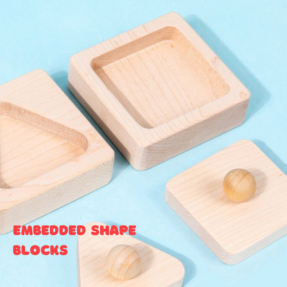 Montessori Shape Matching Blocks Set - OFunBuds
