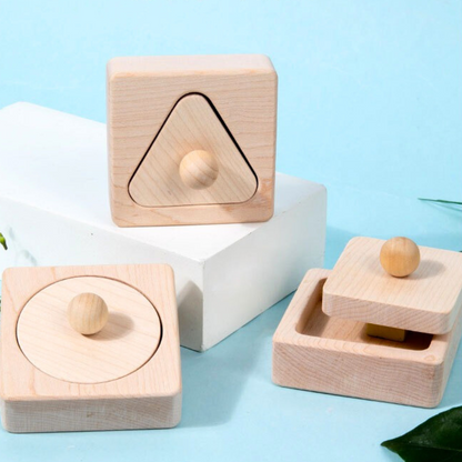 Montessori Shape Matching Blocks Set - OFunBuds