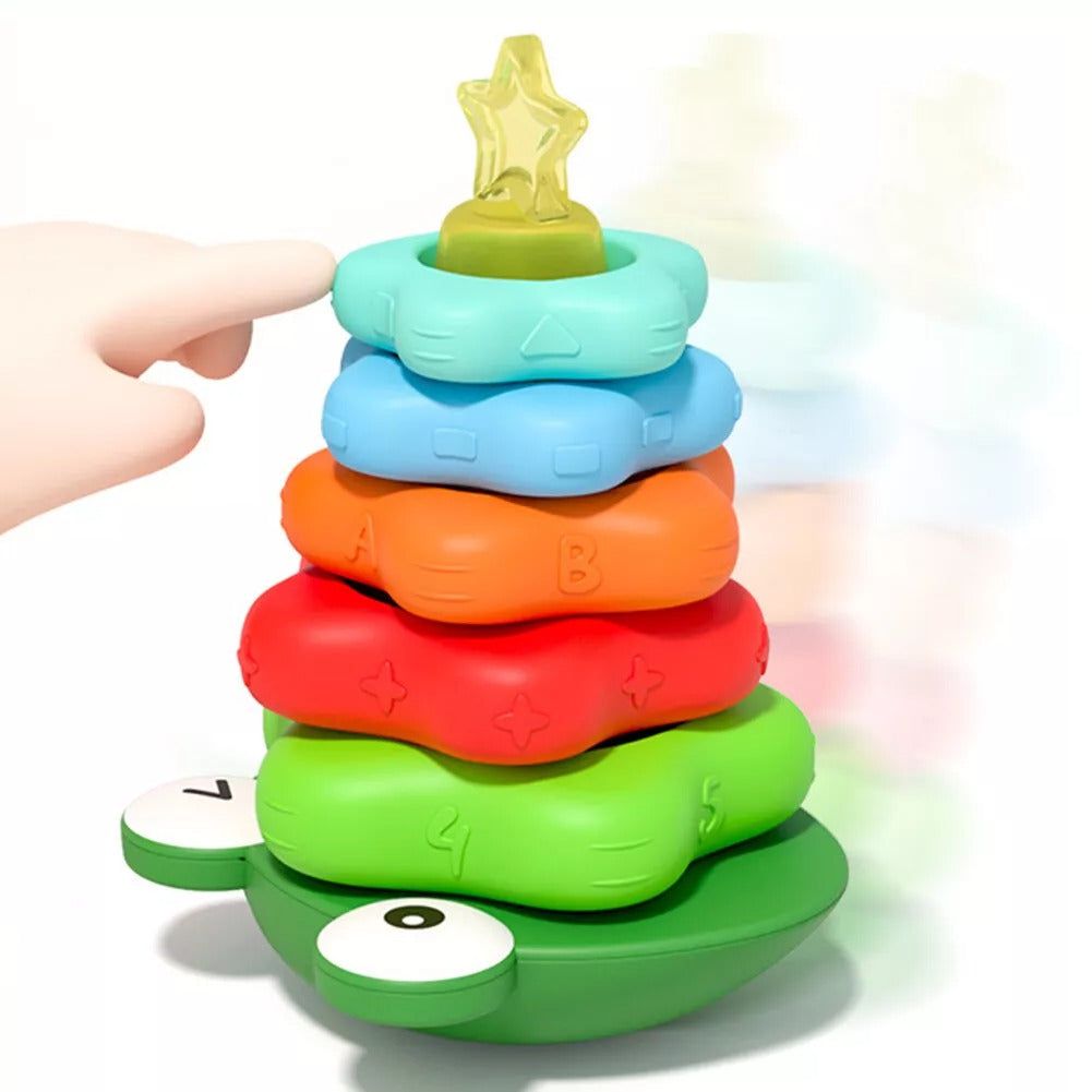 Montessori Shaped Stacking Rings Toy - OFunBuds