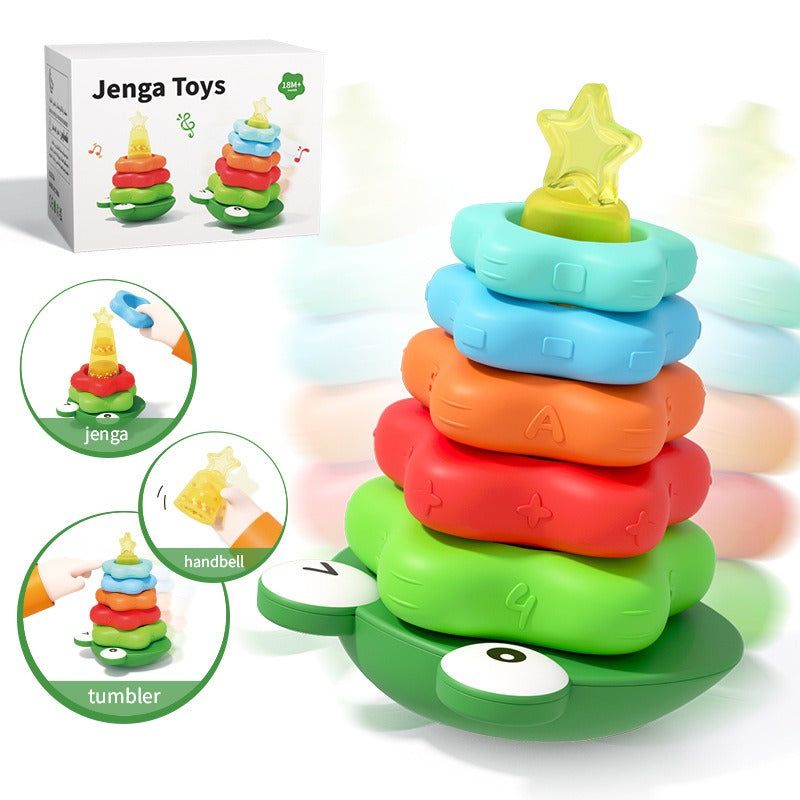 Montessori Shaped Stacking Rings Toy - OFunBuds