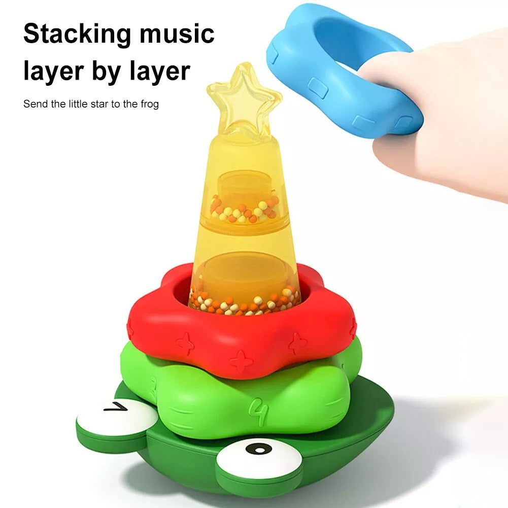 Montessori Shaped Stacking Rings Toy - OFunBuds