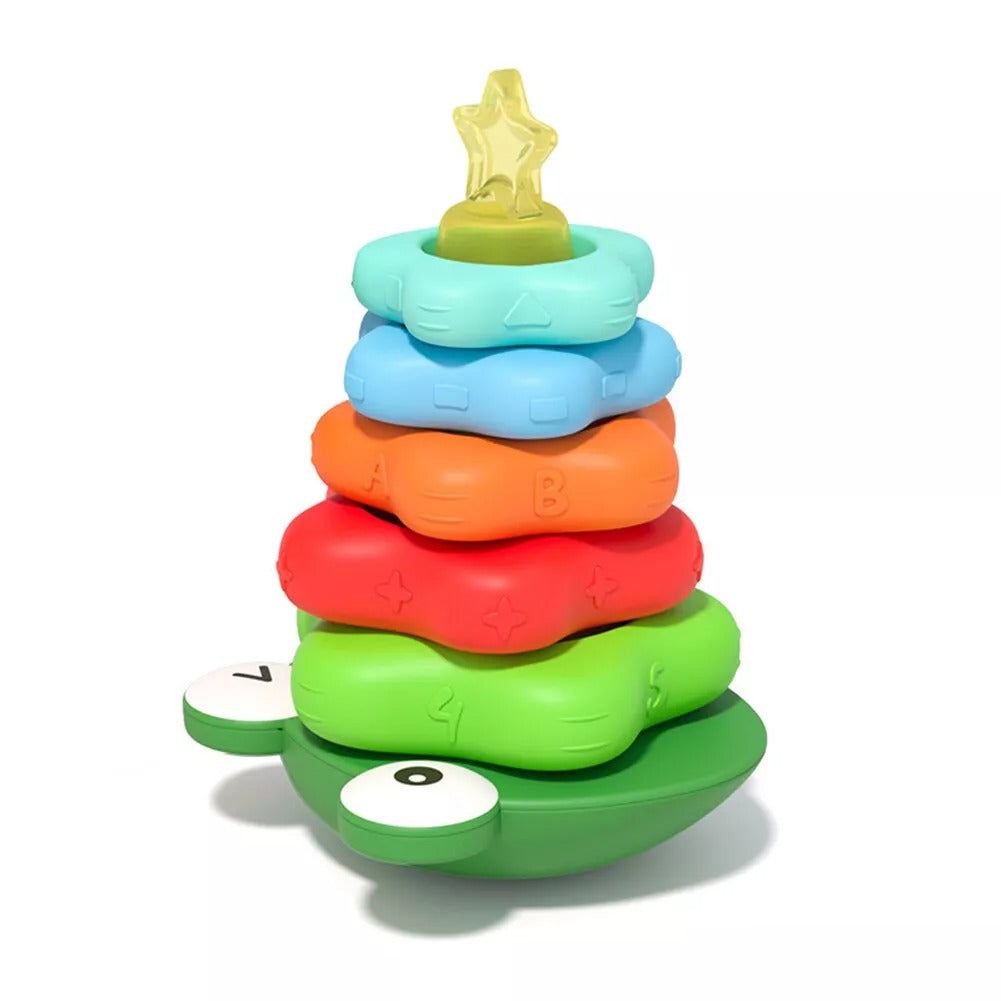 Montessori Shaped Stacking Rings Toy - OFunBuds
