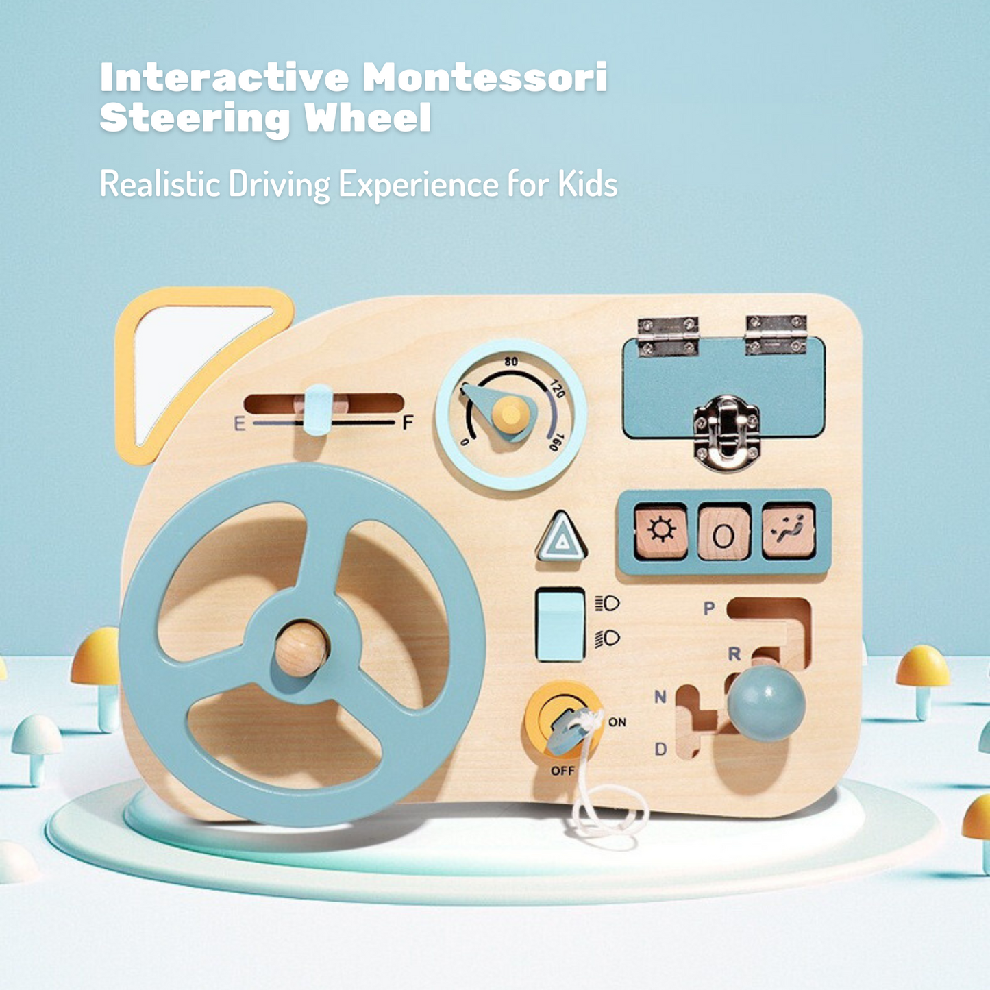 Montessori Steering Wheel Toy - OFunBuds